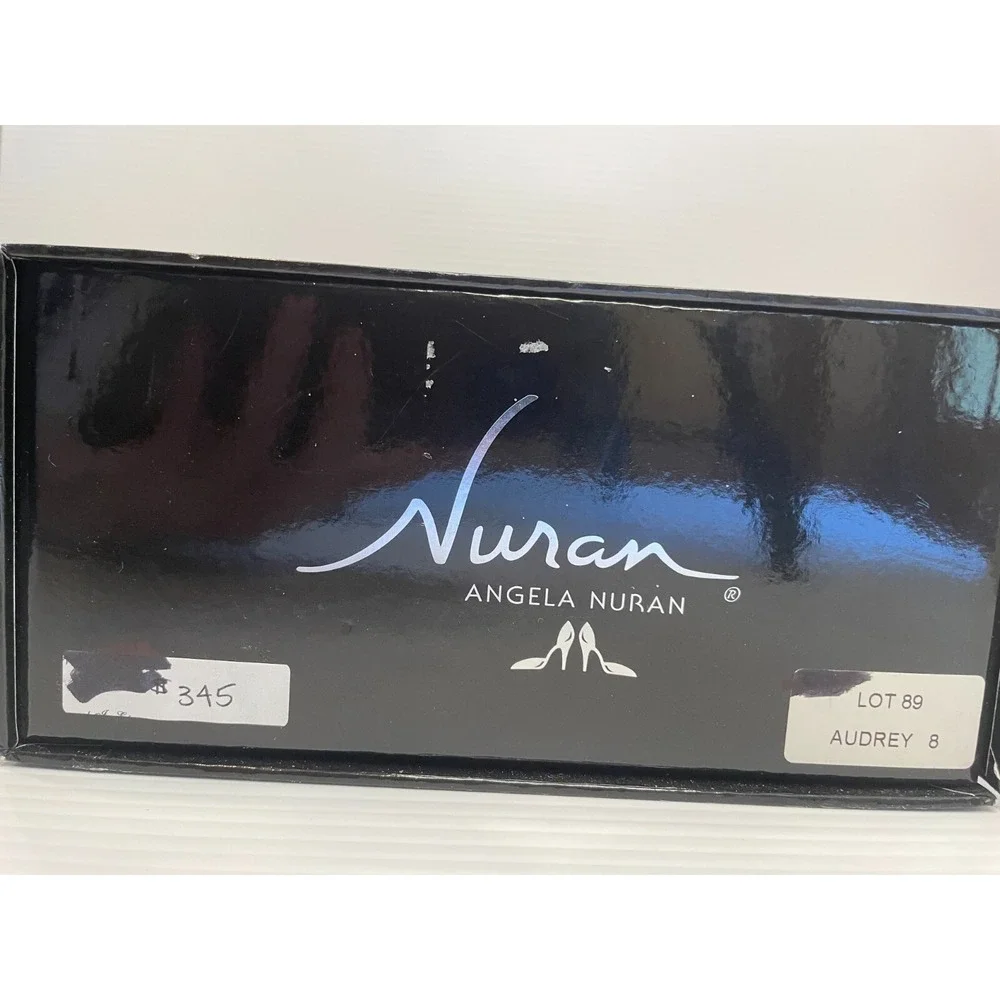 Angela Nuran Audrey Dyeable Silk Tiny Wedge Shoes White Size US 8‎ MSRP $345 NIB